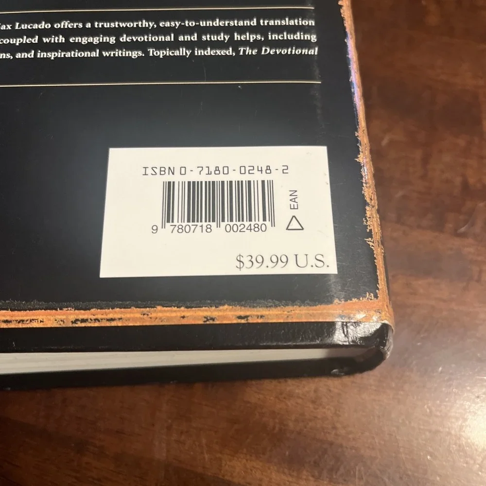 The‎ Devotional Bible Experiencing the Heart of Jesus by Max Lucado 2003 EUC